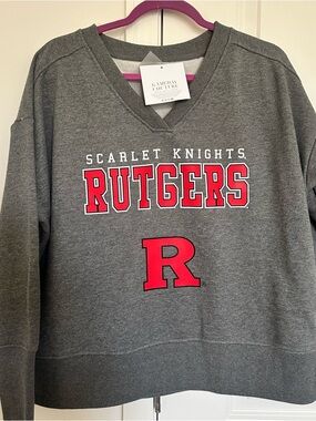 Rutgers Scarlet Knights Gray Crewneck Sweatshirt
